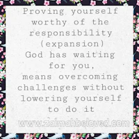 proving yourself worthy of the responsibility of expansion